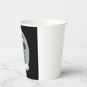 Black Labrador Christmas Santa Hat Xmas Pajama T-S Pappbecher (Links)