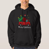 Black Labrador Christmas Truck Tree Red Kariert Do Hoodie (Vorderseite)