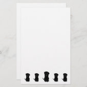 Black Labrador Dog Design Briefpapier (Vorne/Hinten)
