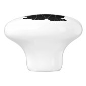 Black Labrador Dog Design Keramikknauf (Seitenansicht)