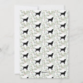 Black Labrador Elegant Dog Frohe Weihnachten (Rückseite)