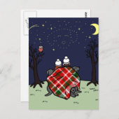Black Labrador Family und Starry Sky Postkarte (Vorne/Hinten)
