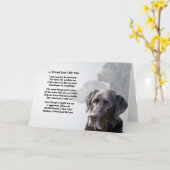 Black Labrador Friend Gedicht Karte (Gelbe Blume)