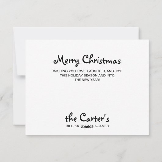 Black Labrador Frohe Weihnachten und Kardinal (Rückseite)