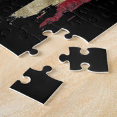 Black Labrador Gift USA Flag Labrador Eigentümer D Puzzle (Seite)