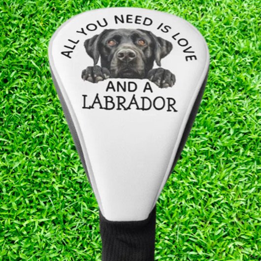 Black Labrador Golf Headcover