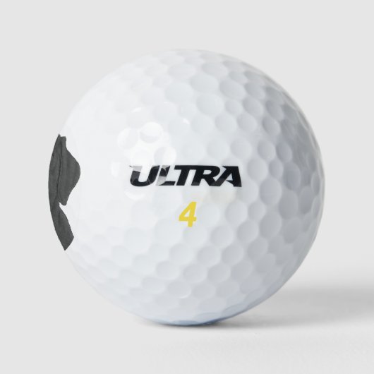 Black Labrador Golfball (Logo)