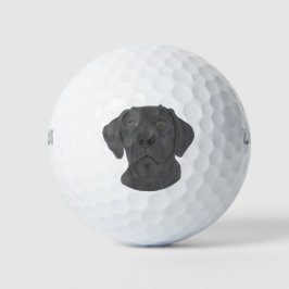 Black Labrador Golfball