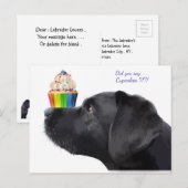 Black Labrador - Haben Sie Cupcakes gesagt - Hund  Postkarte (Vorne/Hinten)