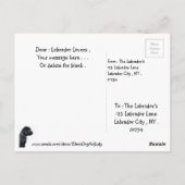 Black Labrador - Haben Sie Cupcakes gesagt - Hund  Postkarte (Rückseite)