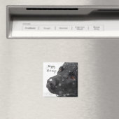 Black Labrador Happy Holidays Magnet (In Situ (Geschirrspüler))