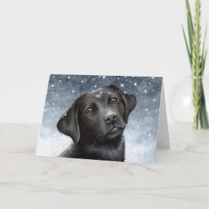 Black Labrador Hund 100 Grußkarte Karte