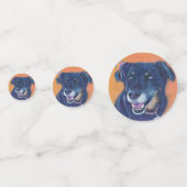 Black Labrador Hund Geburtstag Konfetti (Vorderseiten)