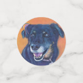 Black Labrador Hund Geburtstag Konfetti (Klein Vorderseite)