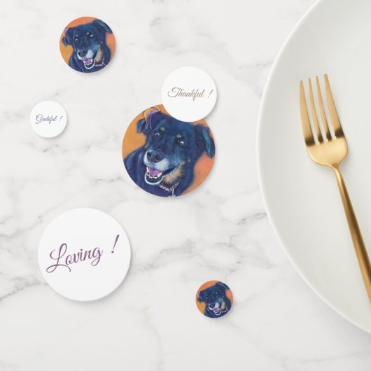 Black Labrador Hund Geburtstag Konfetti (Gruppe)