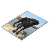 Black Labrador Hund Lover Puppy Notizblock (Linke Seite)