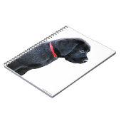 Black Labrador Hund Lover Puppy Notizblock (Linke Seite)