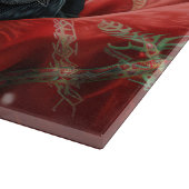 Black Labrador Hund Weihnachten Schneidebrett (Ecke)