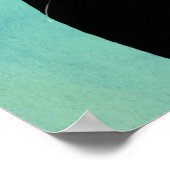 Black Labrador in Bowler Hat Poster (Ecke)