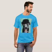 Black Labrador in Bowler Hat T-Shirt (Vorne ganz)