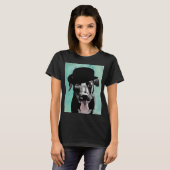Black Labrador in Bowler Hat T-Shirt (Vorne ganz)