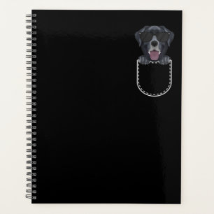Black Labrador In the Breast Pocket Planer