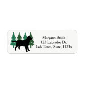 Black Labrador Kontur Evergreen Rücksendeadresse (Vorne)