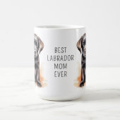 Black LABRADOR MAMA Hund Lover Niedliche Welpe Kaffeetasse (Mittel)