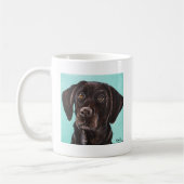 Black Labrador - Mohnanstrich Kaffeetasse (Links)