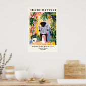 Black Labrador on Toilet Print Funny Matisse Poster (Küche)