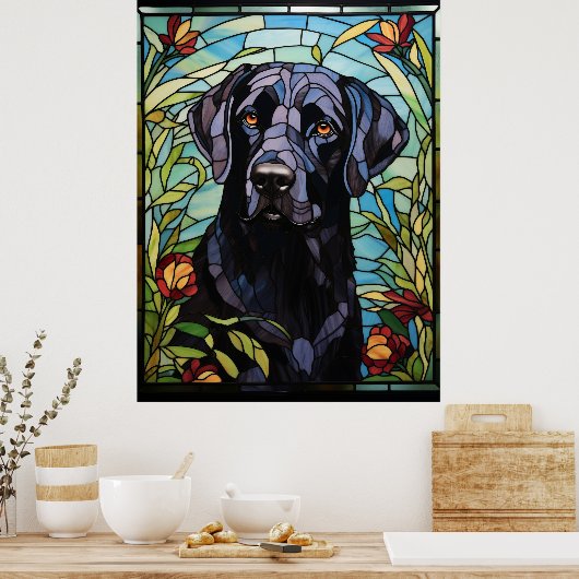 Black Labrador Poster (Küche)