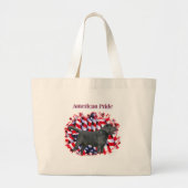 Black Labrador Pride Jumbo Stoffbeutel (Vorne)