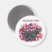 Black Labrador Pride - Magnet (Vorderseite/Rückseite)