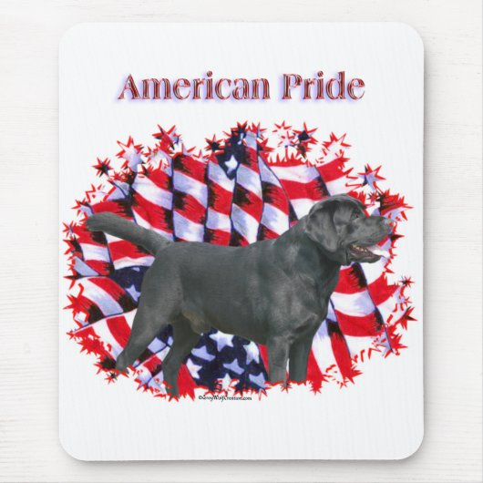 Black Labrador Pride Mousepad (Vorne)