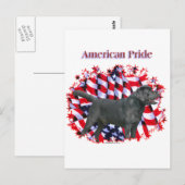 Black Labrador Pride Postkarte (Vorne/Hinten)