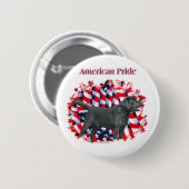 Black Labrador Prix - Schaltfläche Button (Vorne & Hinten)