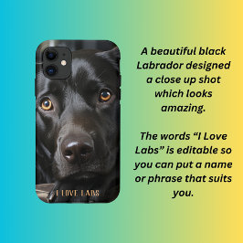 Black Labrador Puppy Case-Mate iPhone Hülle
