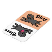 Black Labrador Puppy Clean / Geschirrspüler Magnet (Linke Seite)