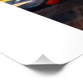 Black Labrador Puppy IndyCar Victory Lap Poster | (Ecke)