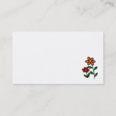 Black Labrador Puppy Pool Cartoon Visitenkarte (Rückseite)