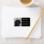 Black Labrador Retriever Adressaufkleber (Insitu)