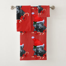 Black Labrador Retriever Badhandtuch Set
