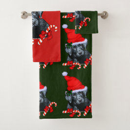 Black Labrador Retriever Badhandtuch Set