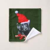 Black Labrador Retriever Badhandtuch Set (Waschlappen)