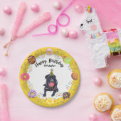 Black Labrador Retriever Birthday Party Plate Pappteller (Party)