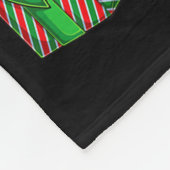 Black Labrador Retriever Christmas Lights Xmas Lab Fleecedecke (Ecke)