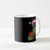 Black Labrador Retriever Christmas Lights Xmas Lab Kaffeetasse (VorderseiteRechts)