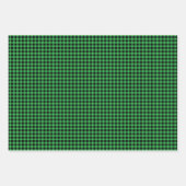 Black Labrador Retriever Christmas Pattern Karo Geschenkpapier Set (Vorderseite 3)