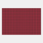 Black Labrador Retriever Christmas Pattern Karo Geschenkpapier Set (Vorderseite 2)