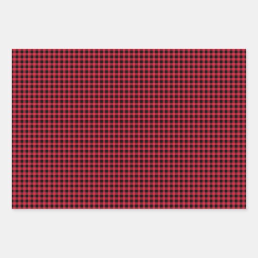 Black Labrador Retriever Christmas Pattern Karo Geschenkpapier Set (Vorderseite 2)